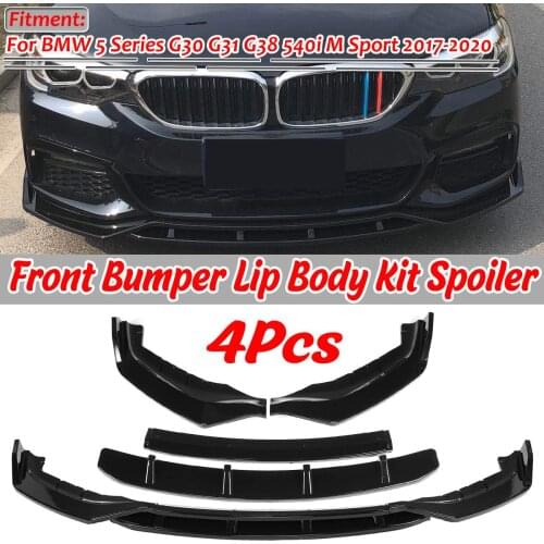 G30 G31 G38 Car Front Bumper Lip Deflector Lips Body Kit Spoiler For BMW 5 Series G30 G31 G38 540i M Sport 2017 2018 2019 2020