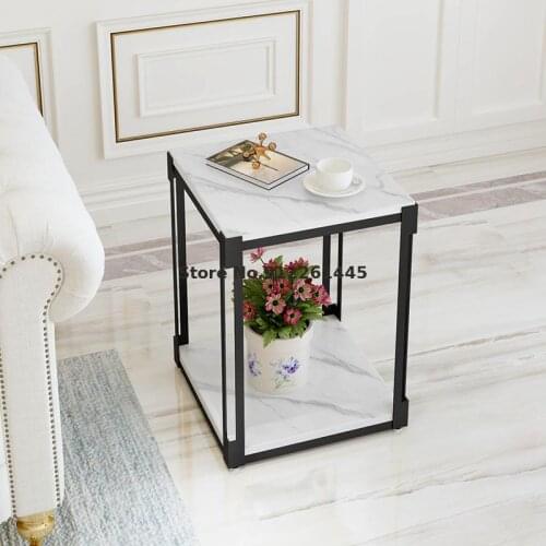 Creative Rock Board Tea Table Living Room Bucket Rack Balcony Small Tea Table Bedroom Bedside Table Sofa Corner Table Small Tea