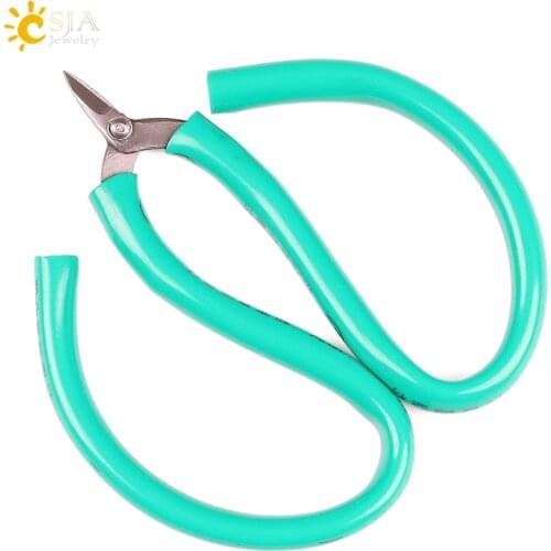 CSJA DIY Jewelry Hand Tool Cutting Multi Functions Cable Cutters Snip Male Female Jewellery Wholesale Retail Plastic Handle E190