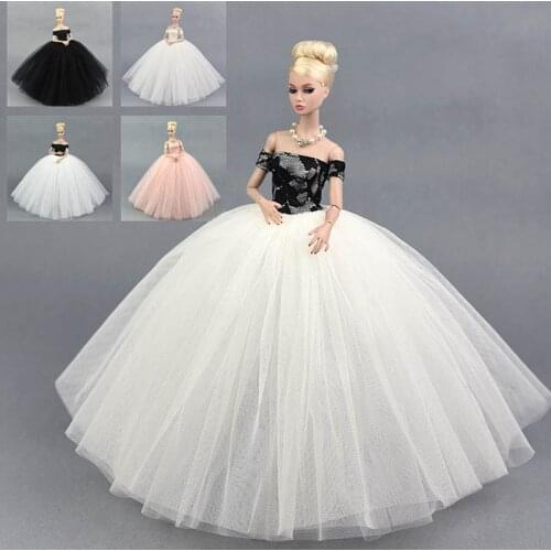 Fashion Doll Dress Costume Elegant Lady Wedding Dress For Barbie Dolls Dress Clothes For 1/6 BJD Doll Dresses Gift Toy
