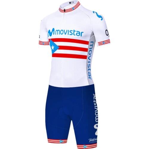 Movistar One Piece Skinsuit Maillot Equipacion Bicicleta Tricota Conjunto Ropa Hombre Ciclismo Masculino Jersey Ciclismo