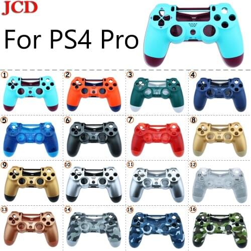 JCD New DIY For Sony PS4 Pro Wireless Controller Plastic for JDS 040 Cover Front Back Housing Shell Case for SONY Replacement