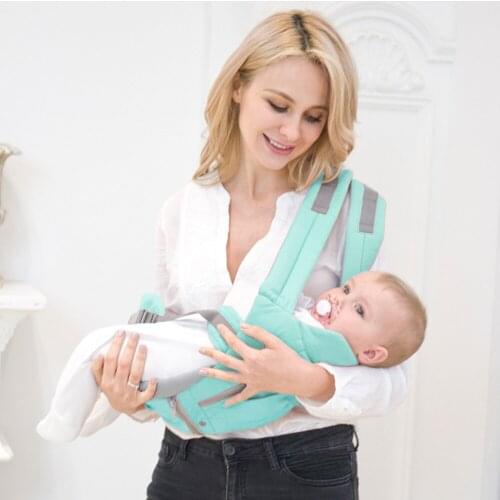 Baby Carrier with Hip Seat Breathable & Detachable Design Adjustable Strap Side Pockets Ergonomic Baby Safety Carriers Stool