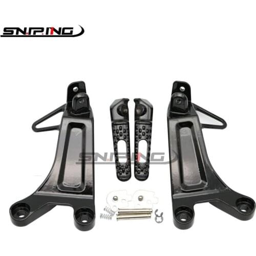 Motorcycle Rear Footrest Foot Pegs For Honda CBR 600RR 600 RR 03 04 F5 2003 2004 Rear Footpegs Foot Pegs Footrest Pedals Bracket