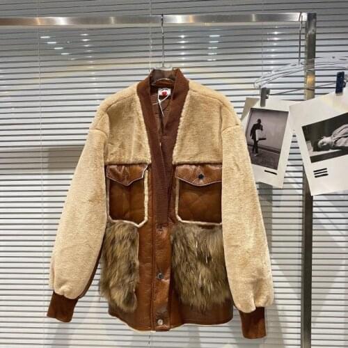 PREPOMP Women's Jackets With Fur
