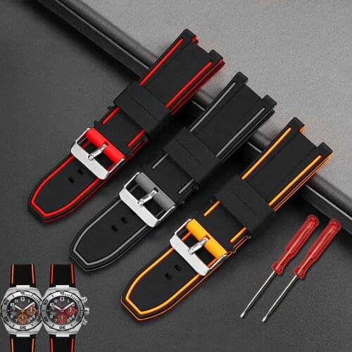 Rubber silicone soft watch strap Fit for Hamilton Khaki Navy Devil Fish H78716983 H78615335 Diving watchbands mens