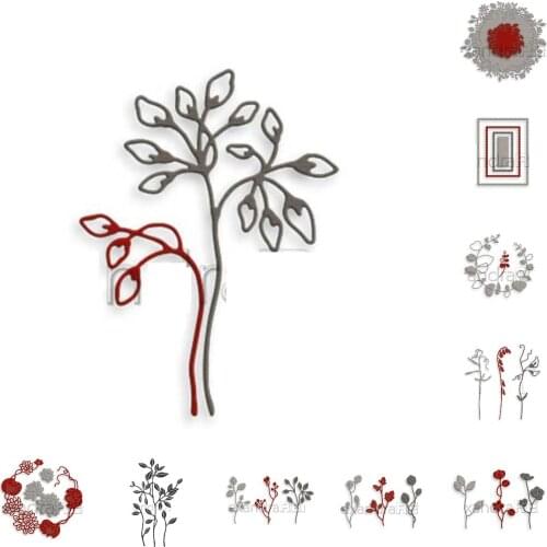 Leaves Flower Die 2021 New Arrivals Cutting Dies for Scrapbooking Album Paper Cards Decorative Crafts Embossing Folder Model