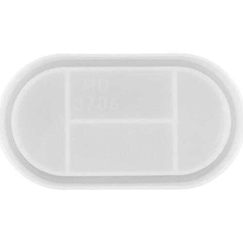 Resin Casting Molds DIY Storage Tray Silicone Mold Oval Tray Jewelry Case Mold DIY Handmade Makeup Holder Epoxy Mould