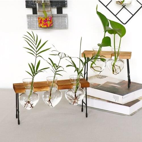 Vase Glass Clear DIY Ball Glass Vase Terrarium Decor Bottle