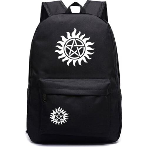 Supernatural Backpack Women Men Backpack Laptop Galaxy School Bags for Teenagers Boys Girls Travel Backpack Cheap