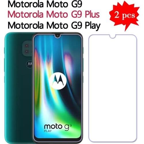 2Pcs Moto G9 Play Tempered Glass For Motorola Moto G9 Ultra-thin Screen Protector for Motorola Moto G9 Plus Film Cover Glass