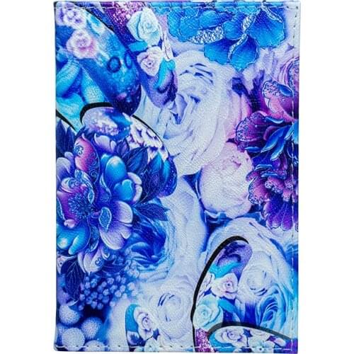 Zoukane Cute Peony Flowers Passport Cover Case Card Holder Travel Accessories Colorful Passport Wallet for travel ZSPC20