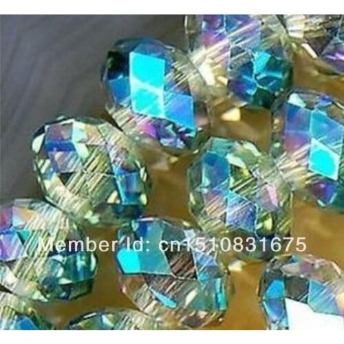 360pcs Multicolor Crystal Loose Beads Hand Made Accessory Parts For Necklace Bracelet Fashion Jewelry Making Design 6*8MM xu72