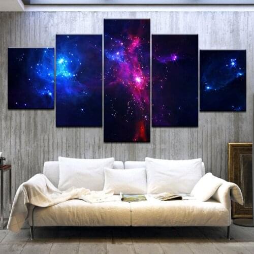 5 Panel/pieces HD Print Star ware start sky modern wall posters Print On Canvas Art Painting For home living room decoration