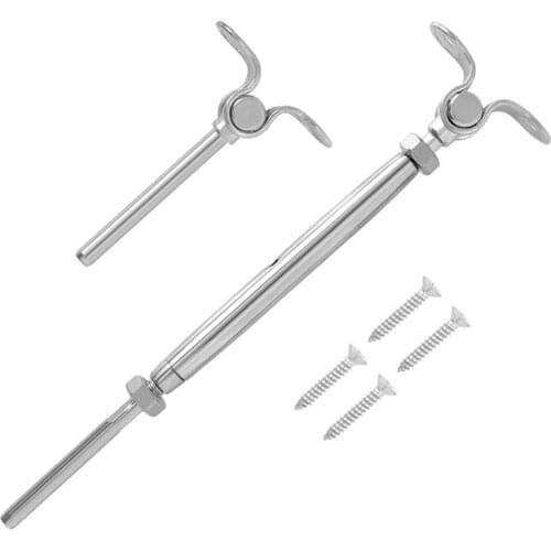 5 Set Of Stainless Steel Deck Toggle Tensioners for 3/16 inch Cable Railing System