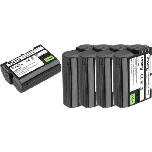 5Pcs Probty EN-EL15 EN EL15 Replacement Battery for Nikon 1 V1 D600 D610 D750 D800 D810A D810 D800E D7000 D7100 D7200 Camera