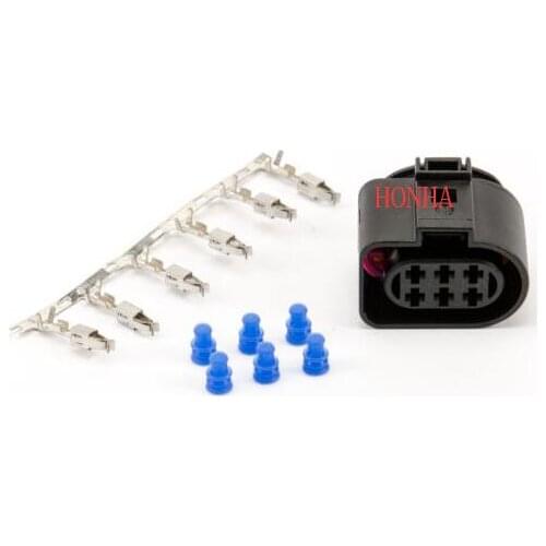 Free shipping 6-Pin / 6 Way JPT Connector Plug Female 1J0973733