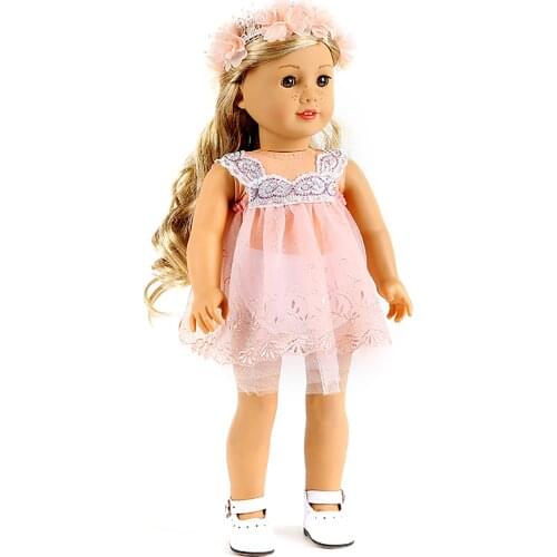D&B 2021 Spring New Fashion Dress Wear For 43cm Baby Doll 17 Inch Born Babies Dolls Clothes And Accessories