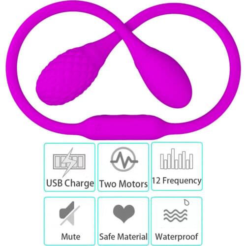 Sex Toys Double Dildo Anal Vibrators Men Women 7 Speeds Vibrating Eggs Adult Rechargeable Masturbator Clitoris Stimulator