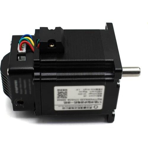 57H56 Type Torque 12kg.cm Stepper Motor Driver Integrated Machine, 128 Subdivisions, Connected to PLC Controller