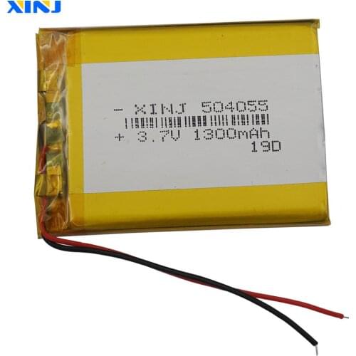 XINJ 3.7V 1300 mAh Lithium Polymer Rechargeable li-po Battery cell 504055 For E-book Camera MP4 Driving recorder DIY Tablet PC