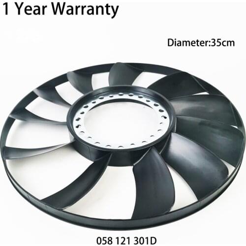Radiator Cooling Fan Blade Fan impeller for VW PASSAT AUDI A4 S4 A6 SKODA SUPERB 058121301B 058 121 301B 058121301D 058 121 301D