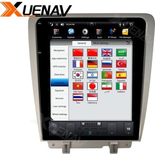 Touch screen car multimedia dvd player for ford car Android auto for ford mustang car GPS player 2010-2014