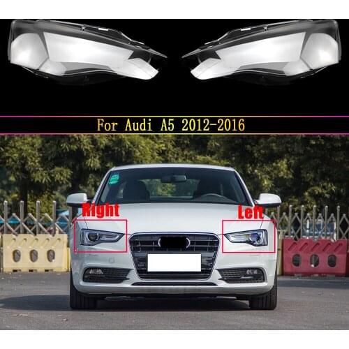 Front Car Headlight Cover Headlamps Transparent Lampshades Lamp Shell For Audi A5 2012 2013 2014 2015 2016