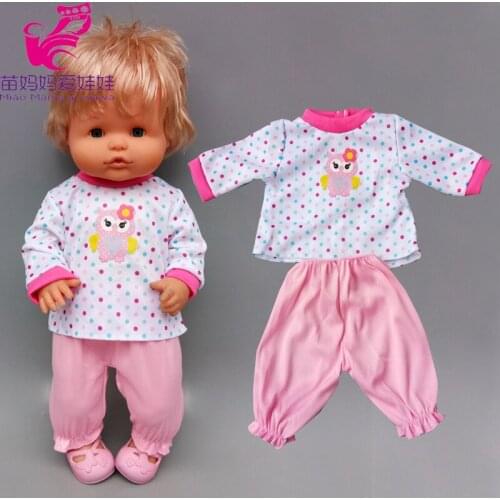 Doll Clothes 40cm Owl Set Fit Nenuco Ropa Y Su Hermanita Shirt Trousers Baby Dolls Clothes
