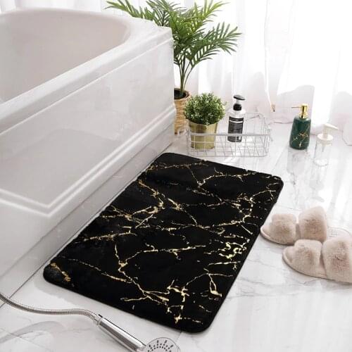 Luxury Non-Slip Bath Mats Soft Absorbent Bath Rugs Machine Washable Bathroom Carpets Modern Floor Rug Home Decor