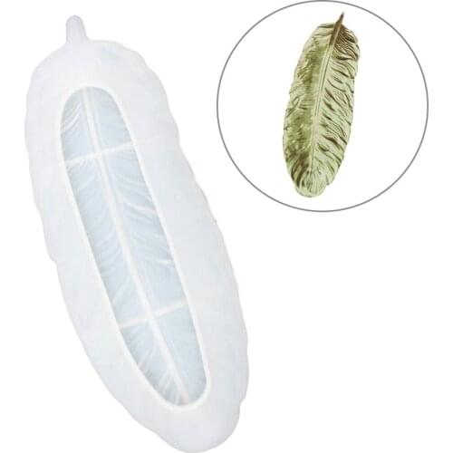 Angel Wing Tray Silicone Jewelry Resin Mold Large Feather Dishes Plate Mold Resin Casting Mold Jewelry Art Craft Tool 40a