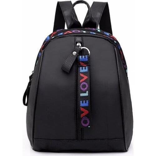 2021 Women Mini Backpack Oxford Colorful Letter Shoulder Bag For Teenage Girls Multi-Function Small Bagpack Female Phone Pouch