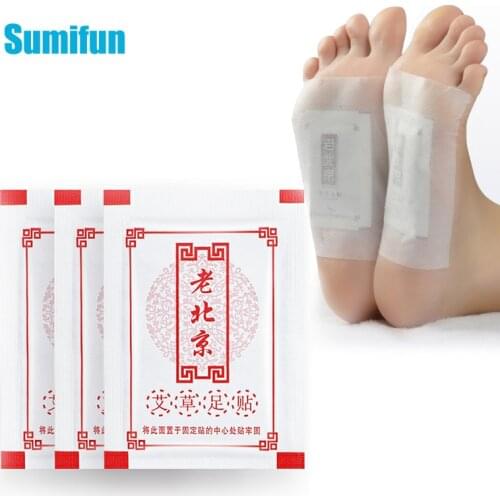 10pcs Herbal Foot Patch Extract Plaster Relief Fatigue Improve Resistance Help Sleep Body Slim Detox Remove Toxin Essential Oil