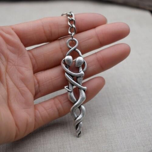12pcs Romantic Lovers Embrace Keychain Lovers Hug Pendant Valentines Day Jewelry Gift