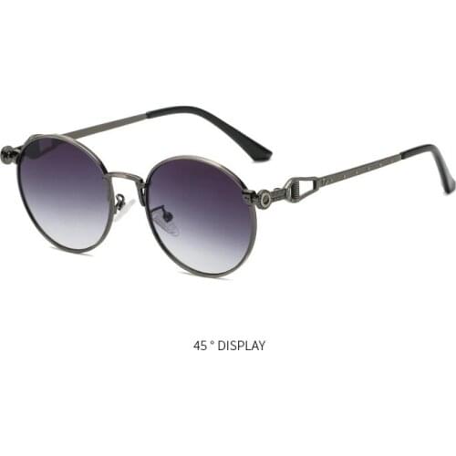 2021 Mens Metal Round Sunglasses Fashion Sunglasses Luxury Brand Retro Sunglasses