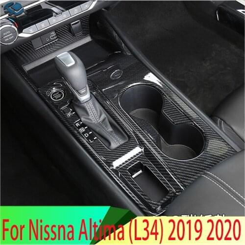 For Nissna Altima (L34) 2019 2020 ABS Gear Shift Panel Center Console Cover Trim Frame Car Styling Sticker