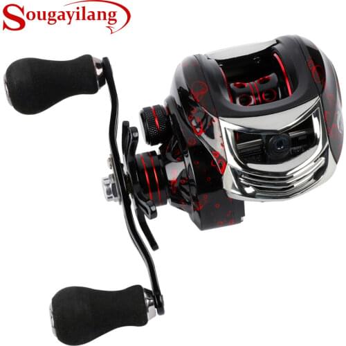 Sougayilang Baitcasting Reel Fishing Reels with High Speed 17+1 Ball Bearings 7.2:1 Gear Ratio for Fresh/Saltwater Fishing