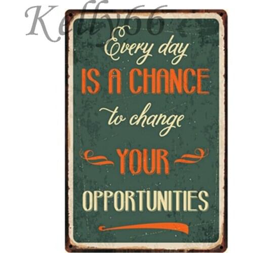 [ Kelly66 ] Quote Motivational Vintage Metal Sign Poster Home Decor Bar Wall Claft Art Painting 20*30 CM Size y-1189