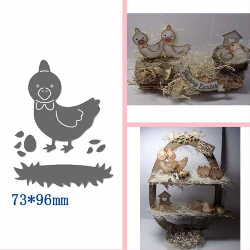 Easter Chicken Metal Cutting Dies Stencils For DIY Scrapbooking Album Photo Paper Cards Craft Decoration Embossing Template New