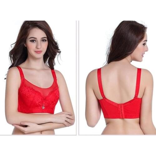 Fashion Women Lace Underwire Plus Size Minimizer Bra Thick Padded Push-up Brassiere Womens Cool Sports Underwear Comfy Bras DN