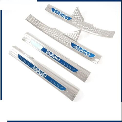 Stainless Steel Door Sill Scuff Plate FOR Hyundai Sonata 2021 Welcome Pedals Scuff Plate Guards Covers Trim car accessories car