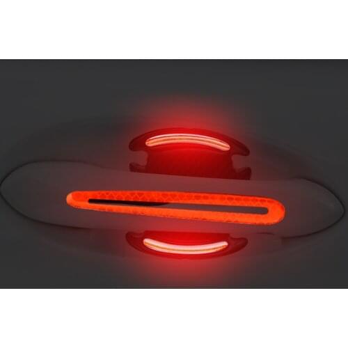 Car Door handle Sticker Decal Warning Reflective Tape for renault duster megane scenic logan captur koleos kadjar kangoo Clio