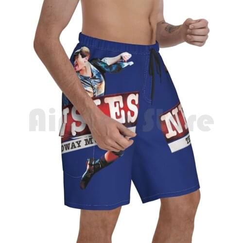 Newsies Tour Logo Beach Shorts Men Beach Pants Swimwear Musical Theatre Theater Broadway West End Play Newsies Jack