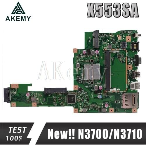 New ! Akemy X553SA Motherboard For Asus X553SA X553S X553SA F553S A553S Mainboard 100% test OK W/ N3700/N3710 CPU