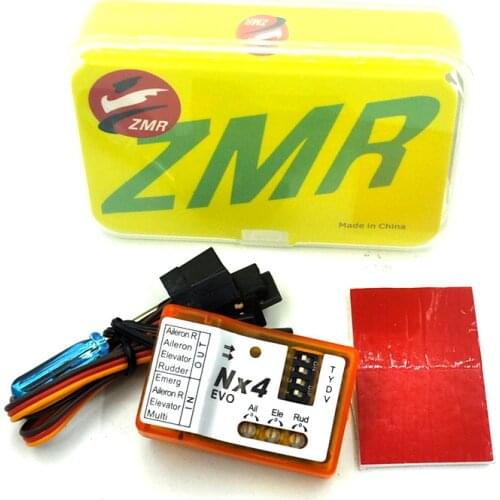 New ZMR NX4 EVO flight control six-axis gyro 3D locked with one-button rescue for KT Duct Turbojet fixed wing aircraft