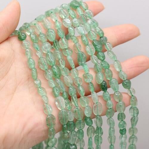 New Style Natural Stone Irregular Green Strawberry Loose Beads For DIY Jewelry Making Necklace Bracelet Earrings Accessory
