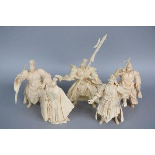 Pvc figure model Episode Three Kingdoms Zhuge Liang Zhou Yu Cao Cao, Guan Yu Lu Bu Toys ornaments 5pcs/set