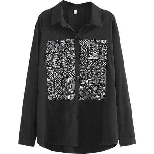 Spring/Autumn Oversize Women Shirt 2021 Fashion Casual Clothes Loose Long Sleeve Tops VINTAGE Contrast Blouses