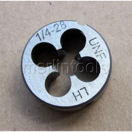 1/4" - 28 Left hand Round Die 1/4 - 28 TPI