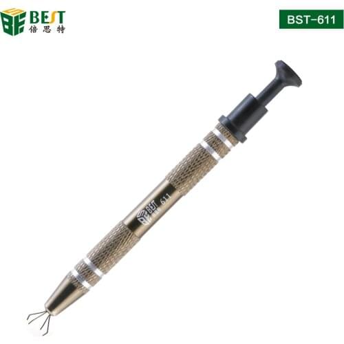 1Pcs Precision Parts Grabber IC Chip Components Catcher Clamping Clip Pick Up Tools Four Claw Repair Tool Electrician Hand Tools